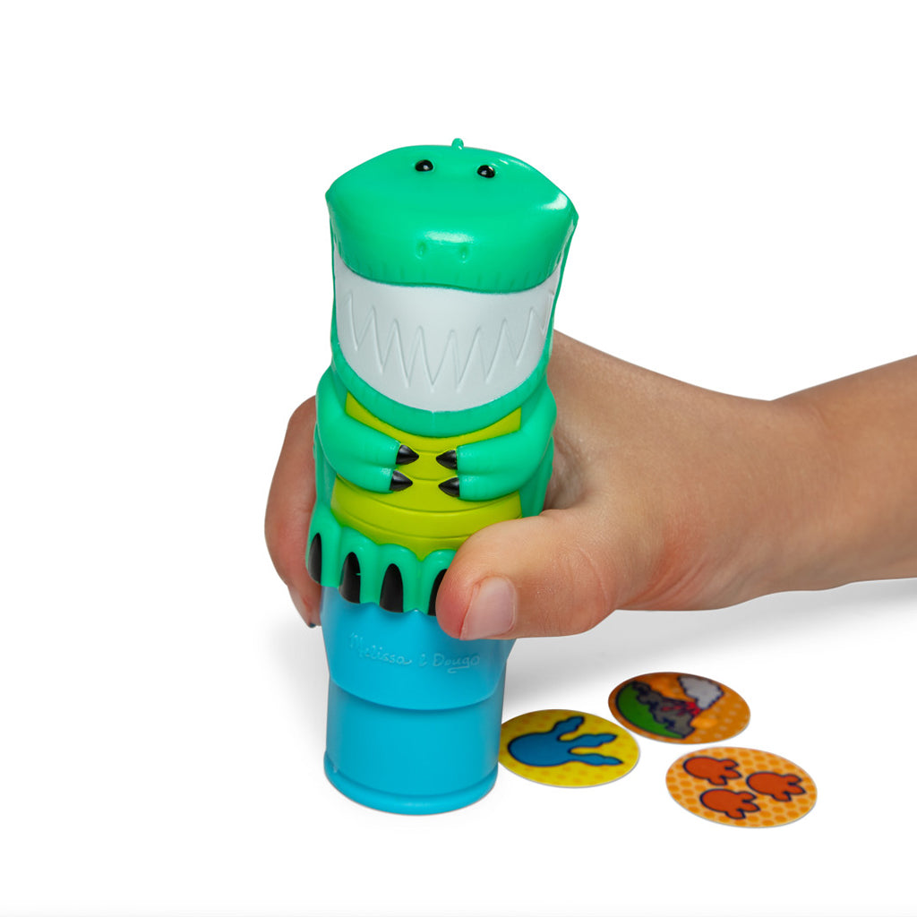 Melissa &amp; Doug Wow! Activity Pad, Create-Your-Own Sticker Stamps - Dinosaur