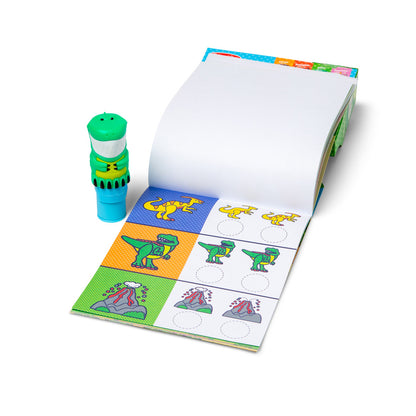 Melissa &amp; Doug Wow! Activity Pad, Create-Your-Own Sticker Stamps - Dinosaur