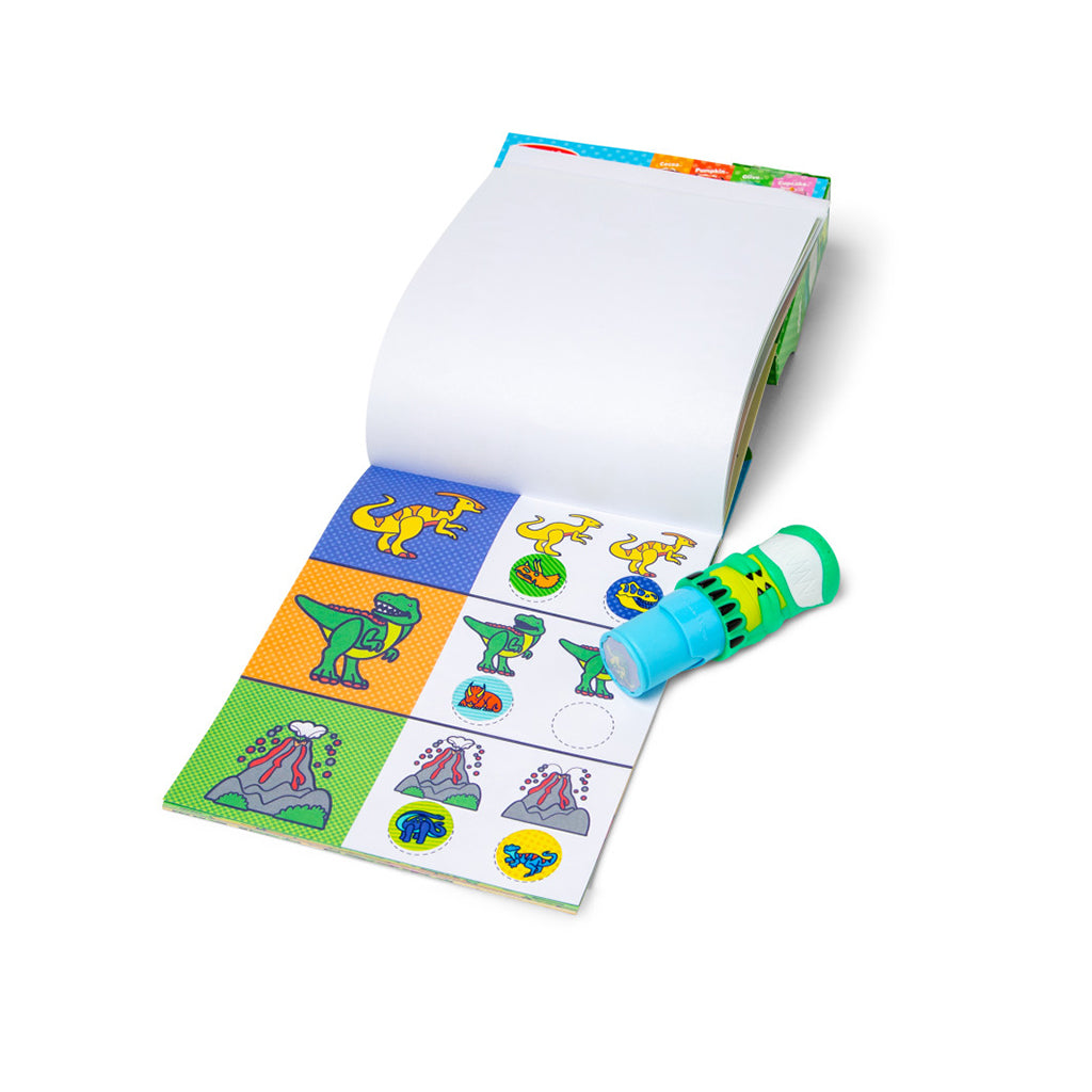 Melissa &amp; Doug Wow! Activity Pad, Create-Your-Own Sticker Stamps - Dinosaur