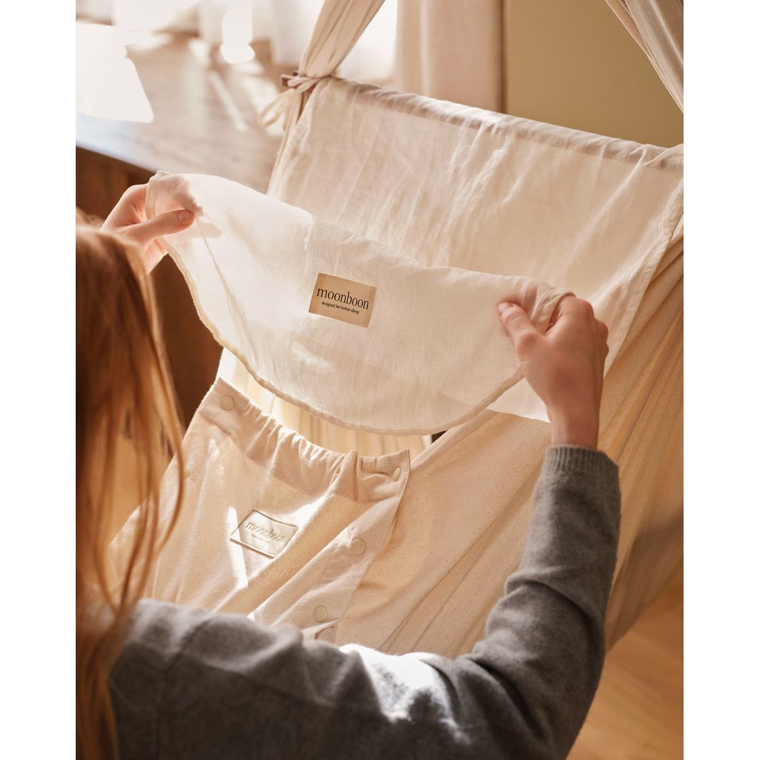 Moonboon Classic Bundle: Cradle Hammock with Connect Classic Motor and Stand - Nature