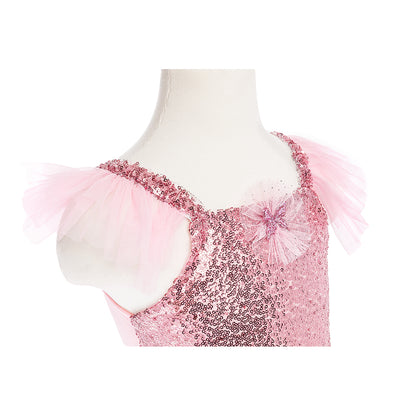 Great Pretenders udklædningstøj, Pink Twirl kjole  - Str. 4-6 år