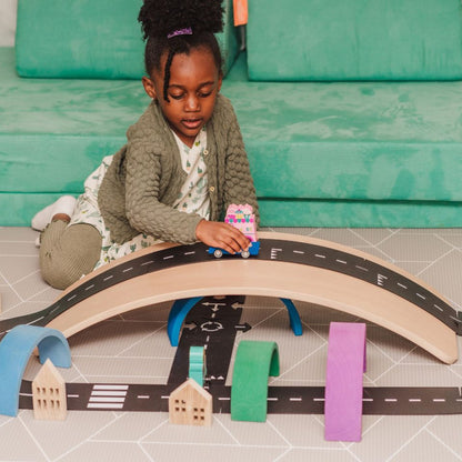 Waytoplay Rubber Road Track, 24 Pieces - Highway