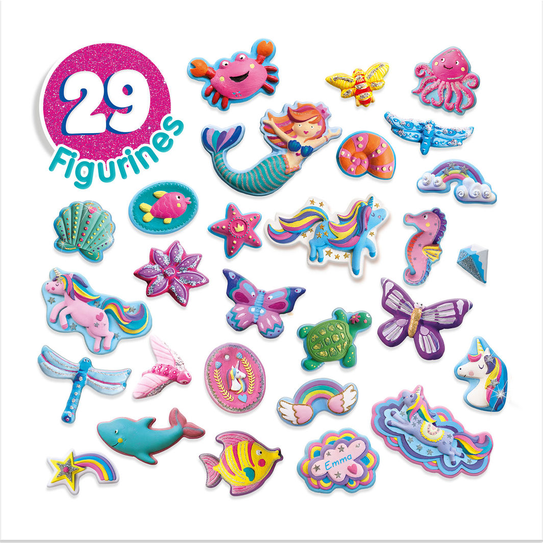 SES Creative Cast &amp; Paint, Mega Set - Unicorn and Mermaid
