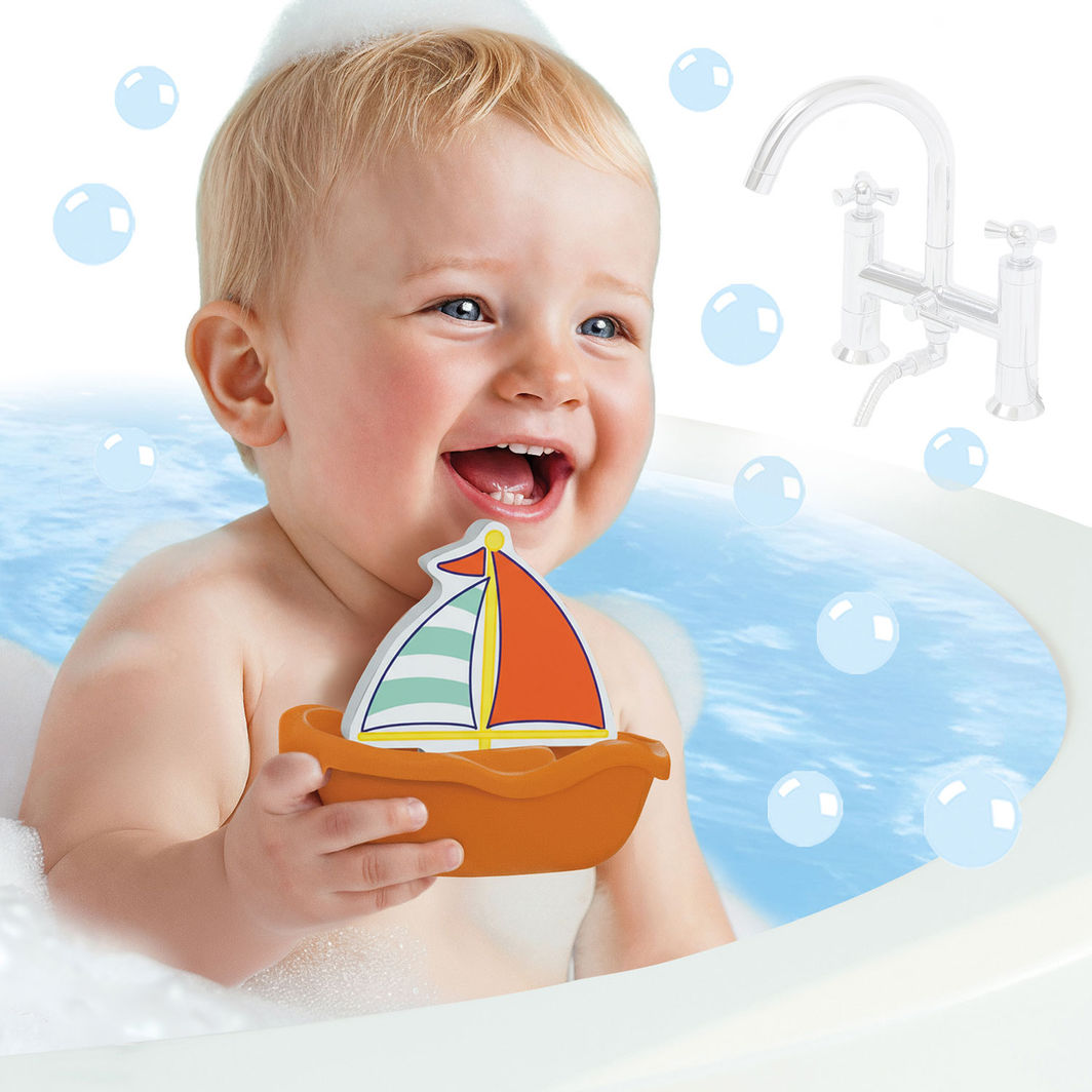 SES Creative Bath Play, Boats with Foam Animals