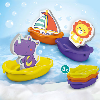 SES Creative Bath Play, Boats with Foam Animals