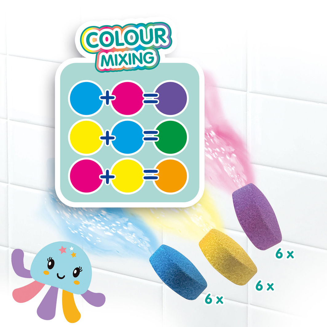 SES Creative Bath Play, Octopus with Bath Colors