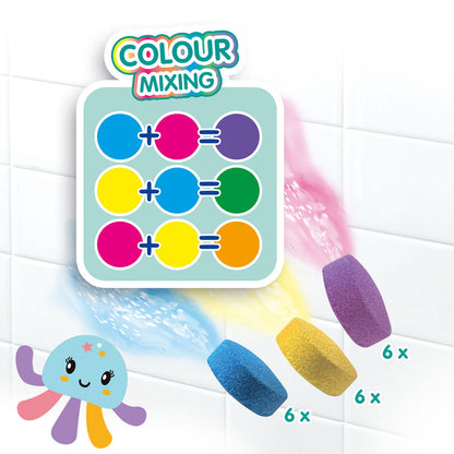 SES Creative Bath Play, Octopus with Bath Colors