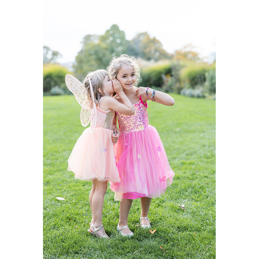 Great Pretenders Dress-Up Costume, Butterfly Wings, Peach