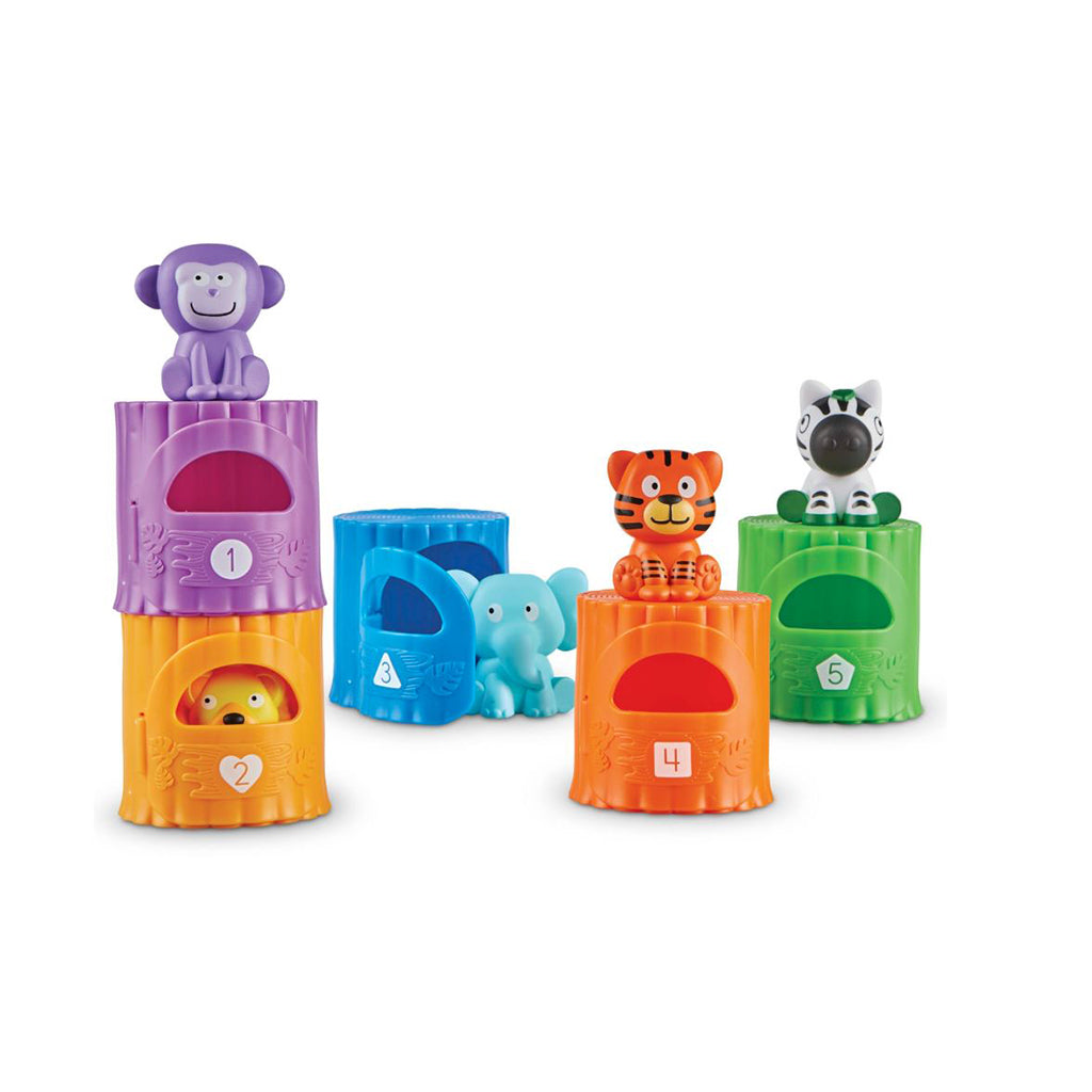 Learn About Numbers and Colors – Activity Set Featuring Jungle Animals