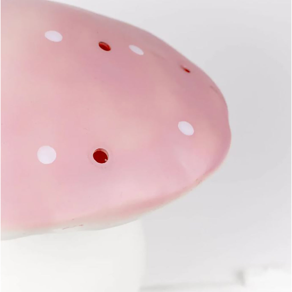 Svampelampe, stor paddehat - Vintage pink