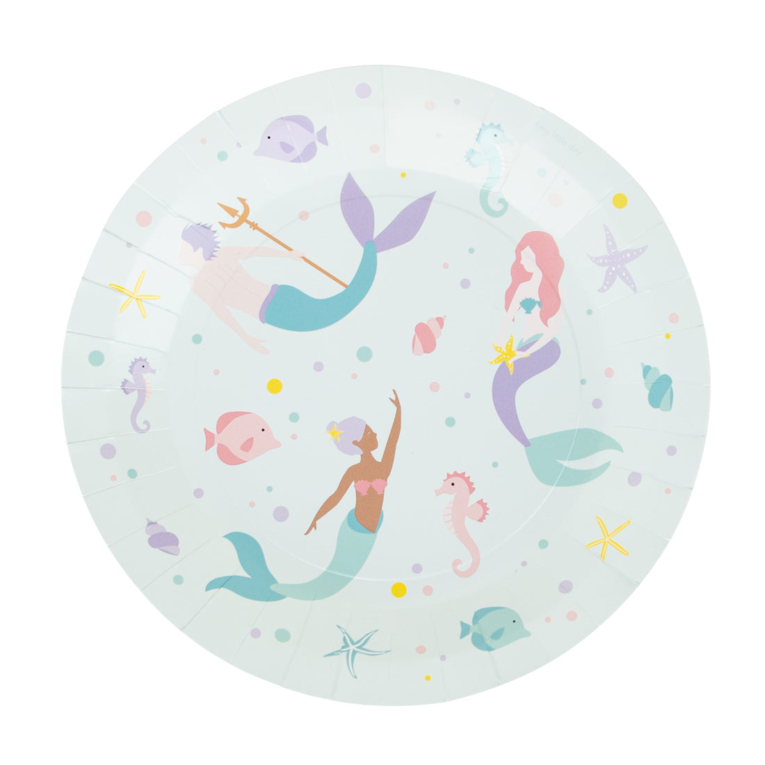 My Little Day Paper Plates, Mermaid - Set of 8