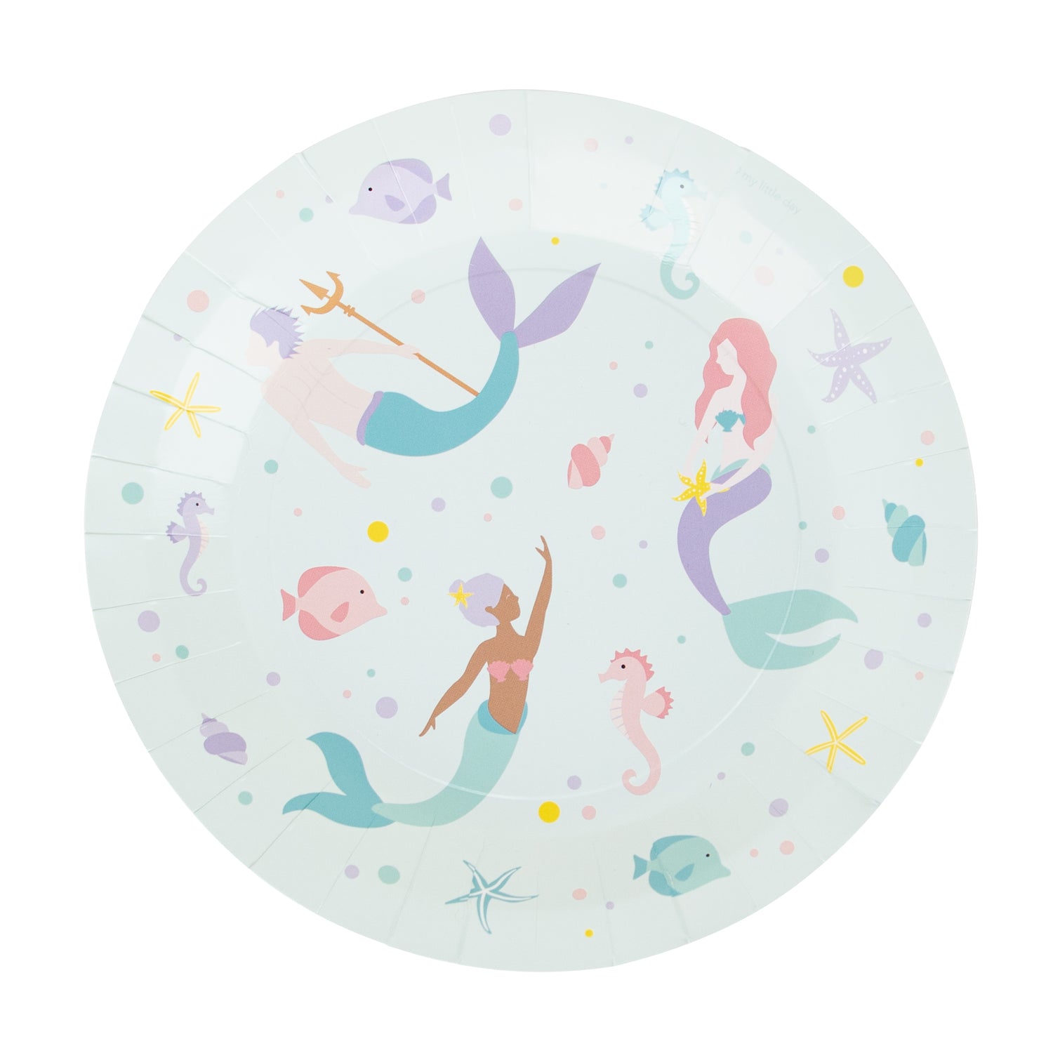 My Little Day Paper Plates, Mermaid - Set of 8