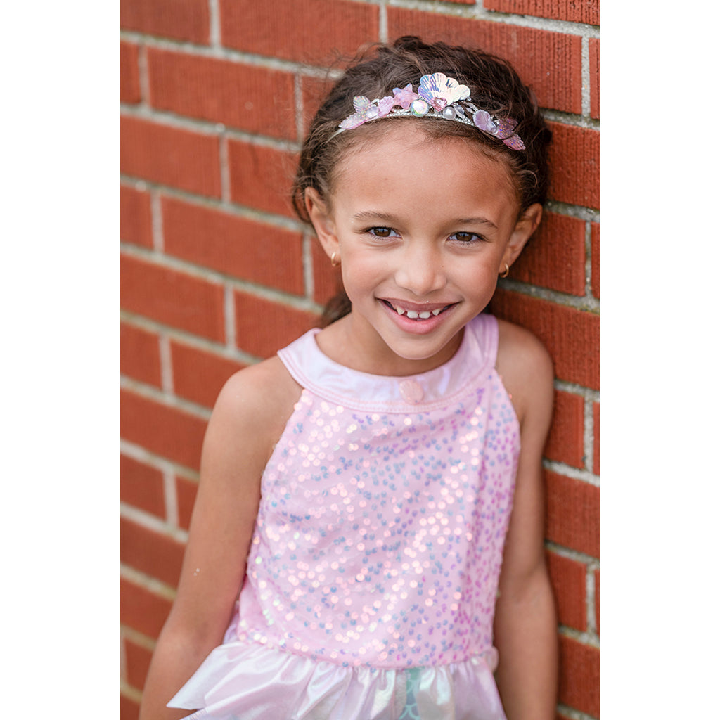 Great Pretenders Dress-up Costume, Mermaid Dress, Misty Pink - Size 3-8 Years