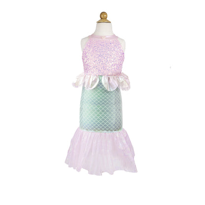 Great Pretenders Dress-up Costume, Mermaid Dress, Misty Pink - Size 3-8 Years