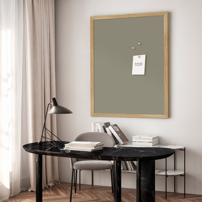 Notice Board with Oak Frame, Green Symphony 62 x 42 cm