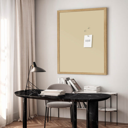Notice Board with Oak Frame, Sunshine Bliss – 62 x 42 cm
