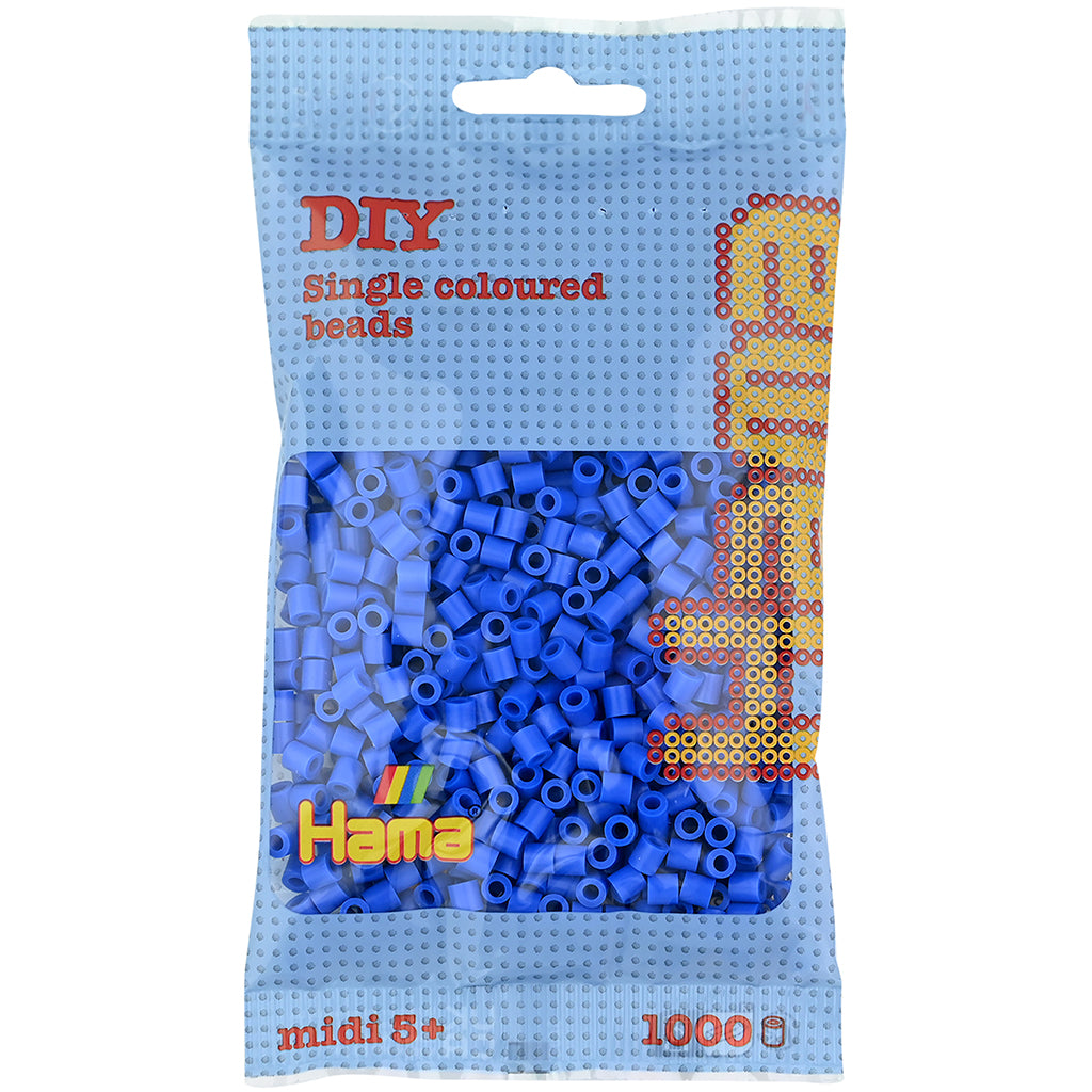 Hama Midi Beads in Bag, Light Blue - 1000 Pieces