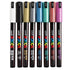 Posca Tuscher, streg 0.7 mm - 8 stk. ass farver
