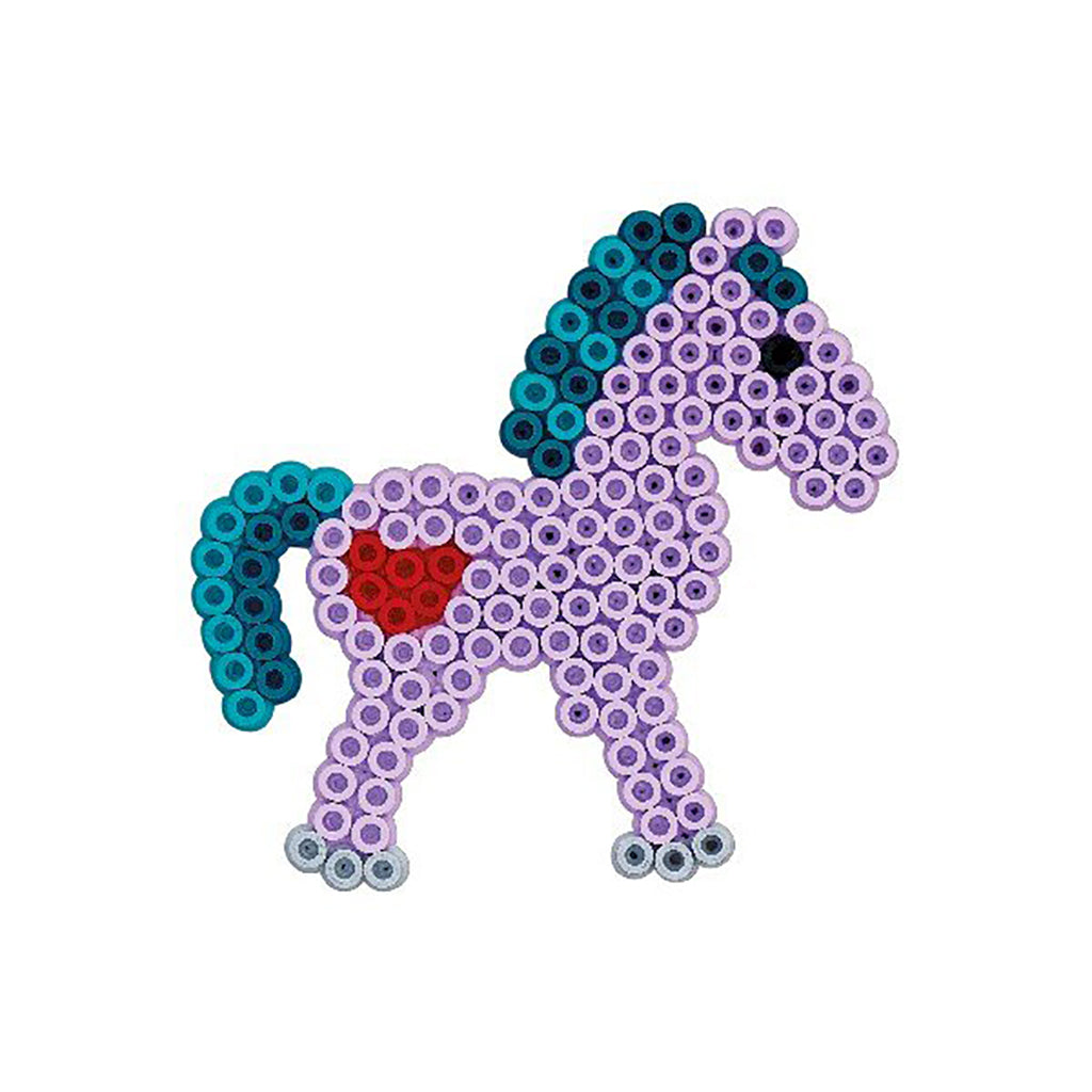 Hama Midi Group Pack, 4 Pegboards + 3000 Beads - Princess and Horse