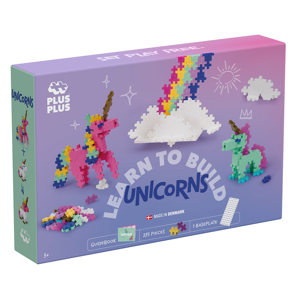 Plus-Plus Learn to Build, Unicorns - 275 pcs