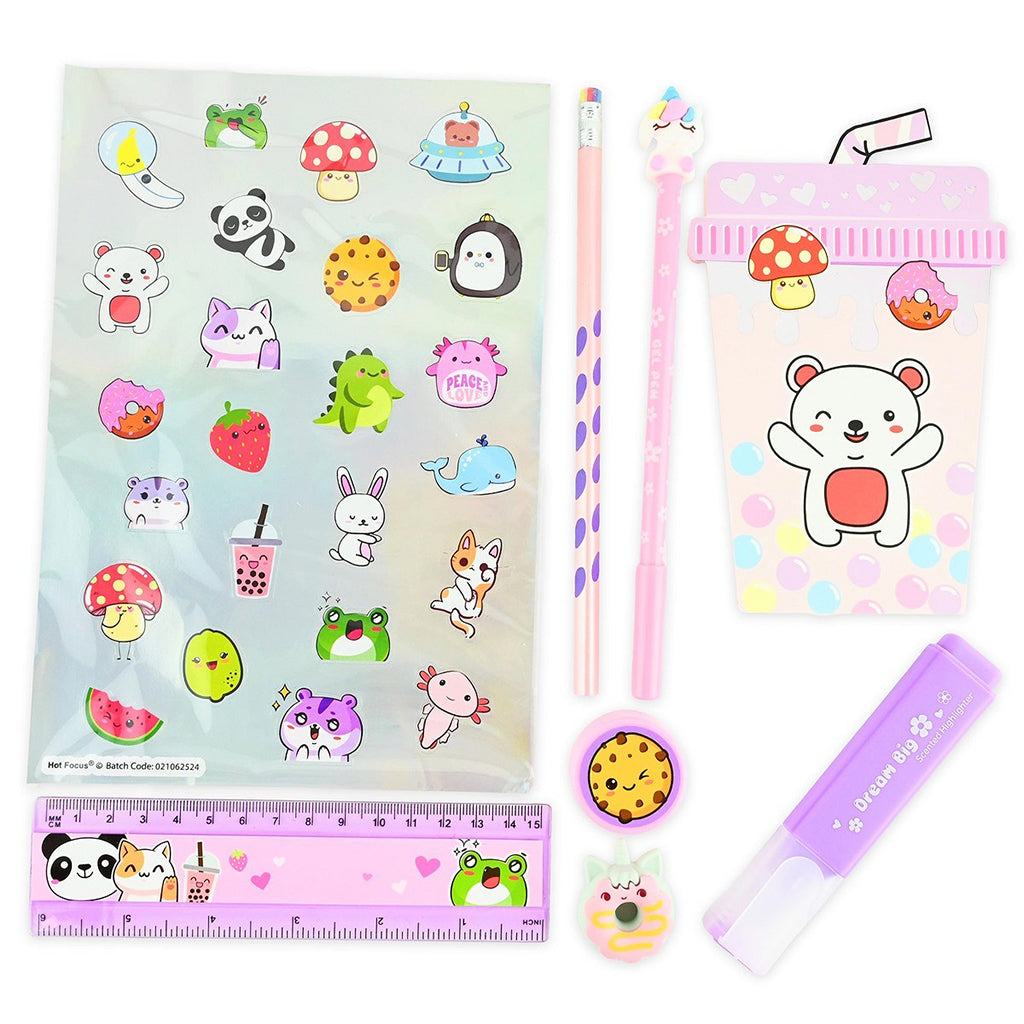 Robetoy Pencil Case with Contents, Cute