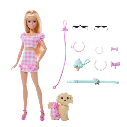 Barbie Doll and Dog, Barbie Twinning Looks Blonde Bows