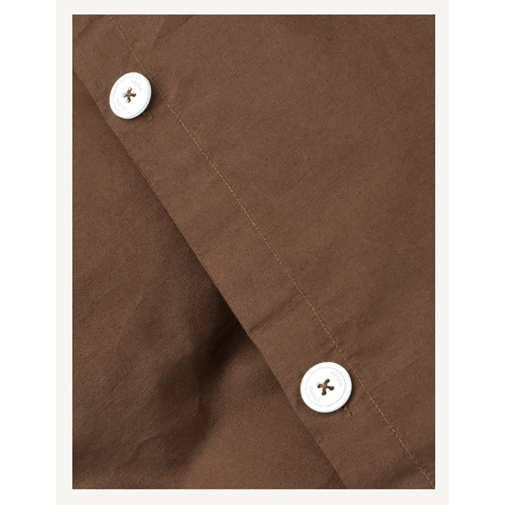 Studio Feder Adult Bed Linen, Organic Percale – Bark