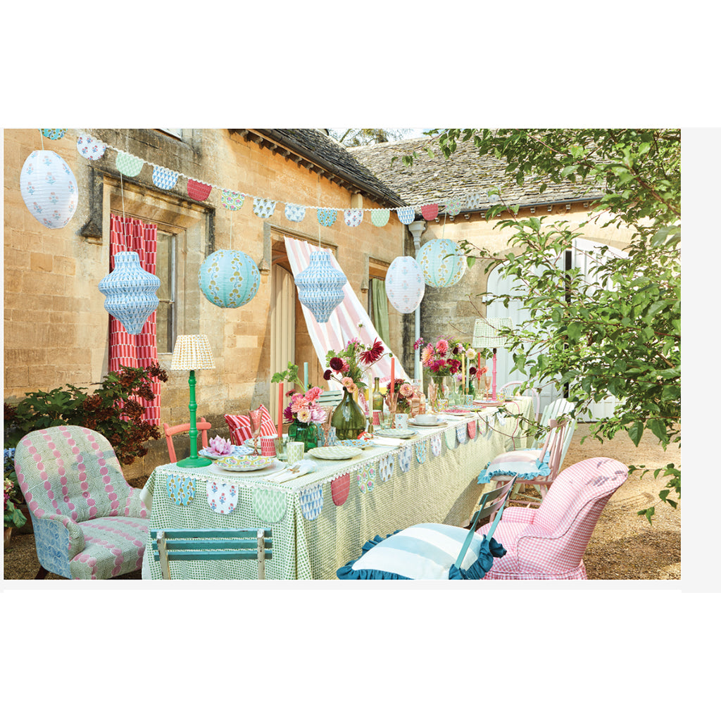 Meri Meri Paper Lanterns in Rice Paper by Molly Mahon, Set of 3 - WITHOUT LIGHT SOURCE