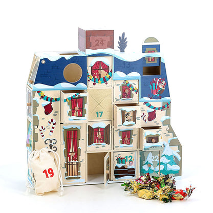 Vilac Advent Calendar, Advent House with 24 Compartments