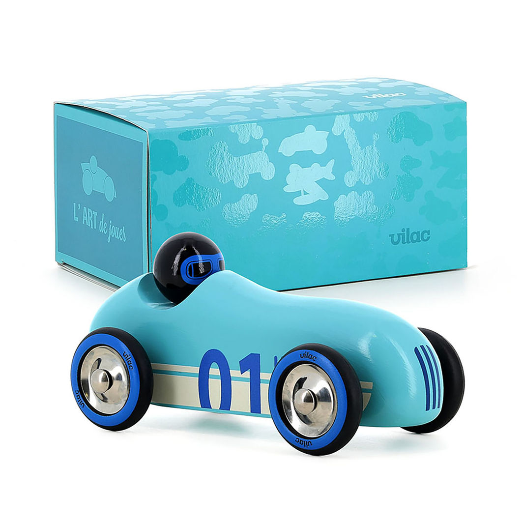 Vilac - Vintage Race Car - Old Sport - Turquoise