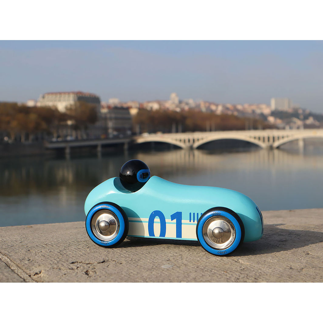 Vilac - Vintage Race Car - Old Sport - Turquoise