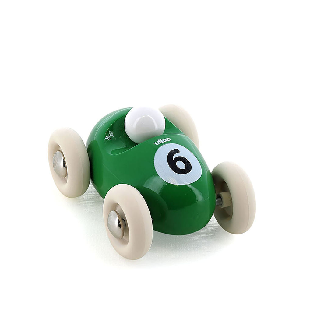 Vilac Vintage Mini Racer Car, No. 6 - Green