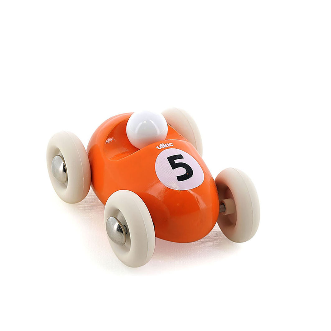 Vilac Vintage Mini Racer Car, No. 5 - Orange