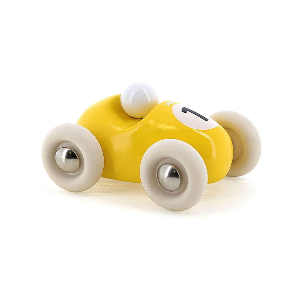 Vilac Vintage Mini Racer Car, No. 1 - Yellow