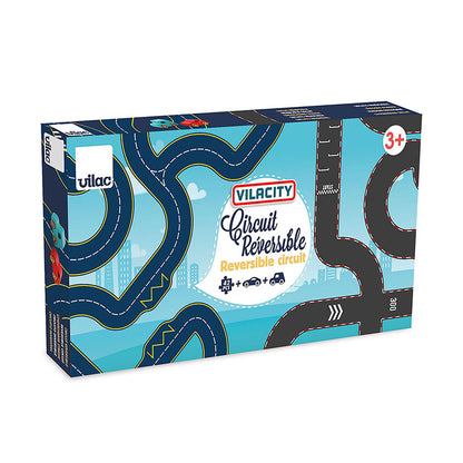 Vilac Vilacity Reversible Racetrack, 42 Pieces