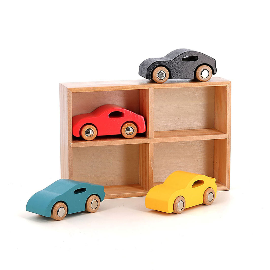 Vilac Super Cars in Wood, Set of 4