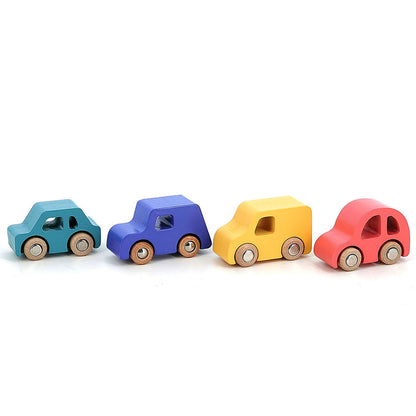Vilac Wooden City Cars – Set of 4