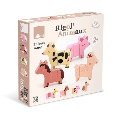 Vilac Magnetic Animals, 12 Pieces