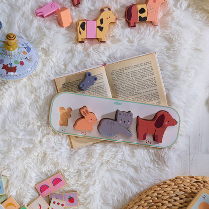 Vilac Puzzle with 10 Pieces - Four Animals