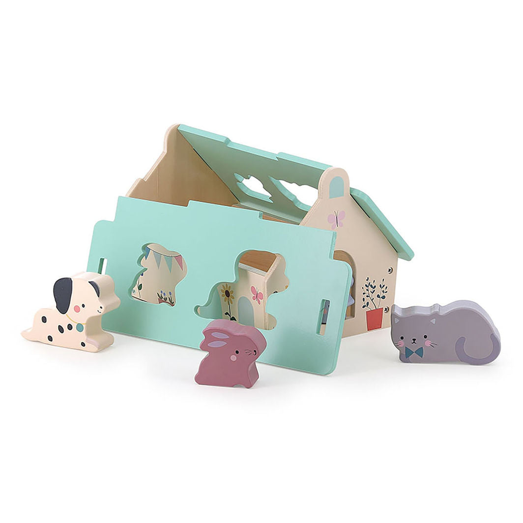 Vilac Wooden Shape Sorter, Little Farm with Animal Figures