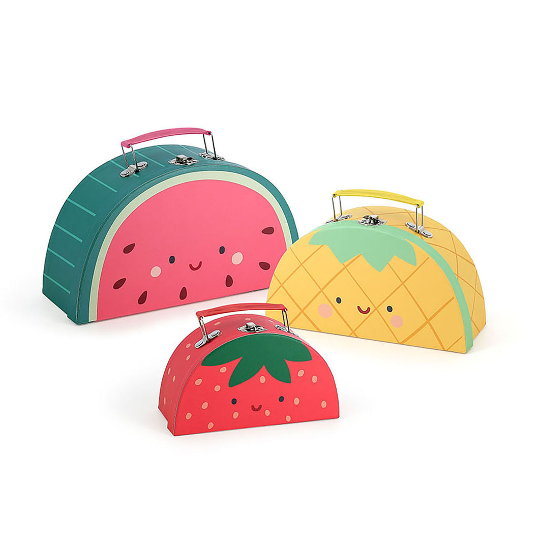 Vilac Suitcase Set, 3 Pieces - Fruits