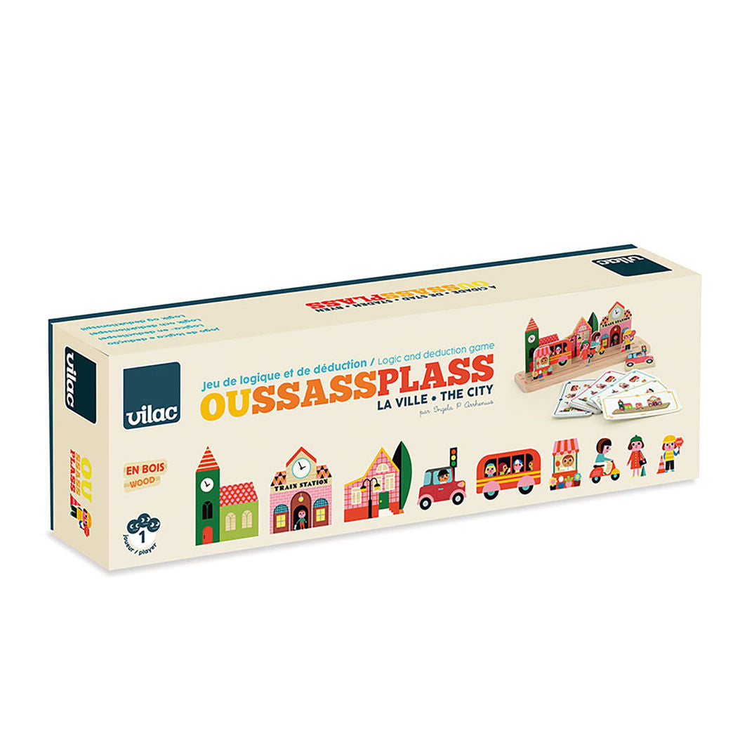 Vilac Combination Game, Oussassplass Brain Training - City