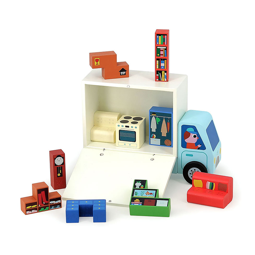 Vilac - 19-Piece Logic Puzzle – Moving Truck