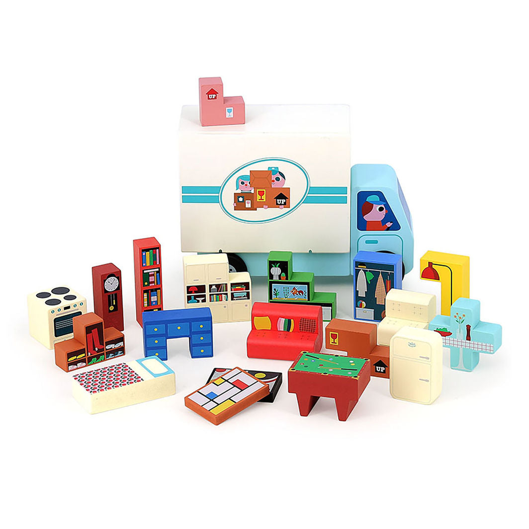Vilac - 19-Piece Logic Puzzle – Moving Truck