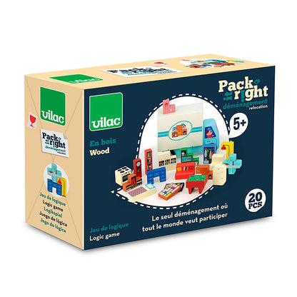 Vilac - 19-Piece Logic Puzzle – Moving Truck