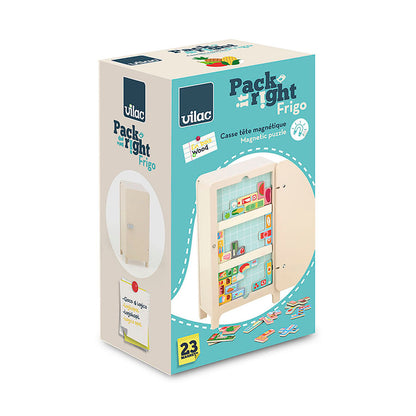 Vilac Magnetic Logic Game for One Player with 21 Pieces - Refrigerator