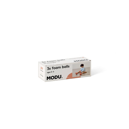 Modu 3 Foam Balls, Burnt Orange/ Dusty Green