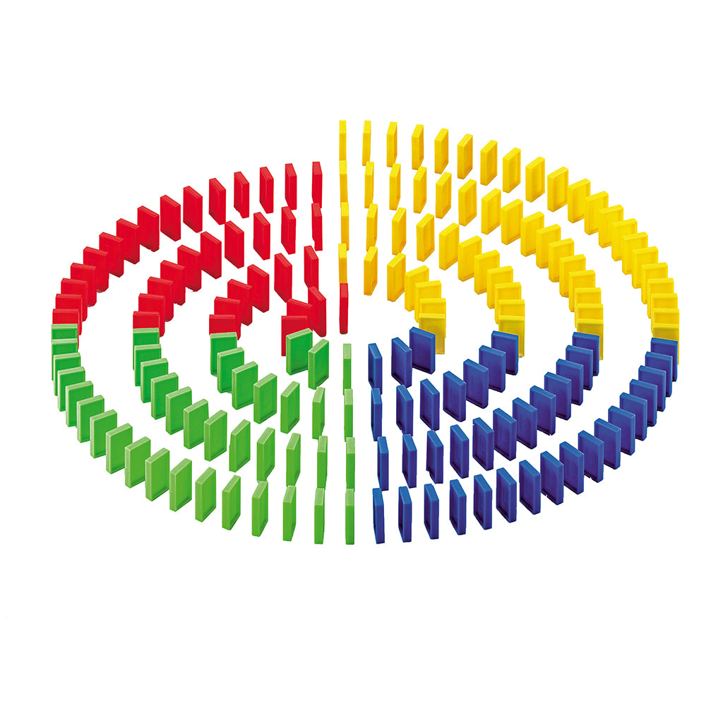 Domino Run with 200 Pieces