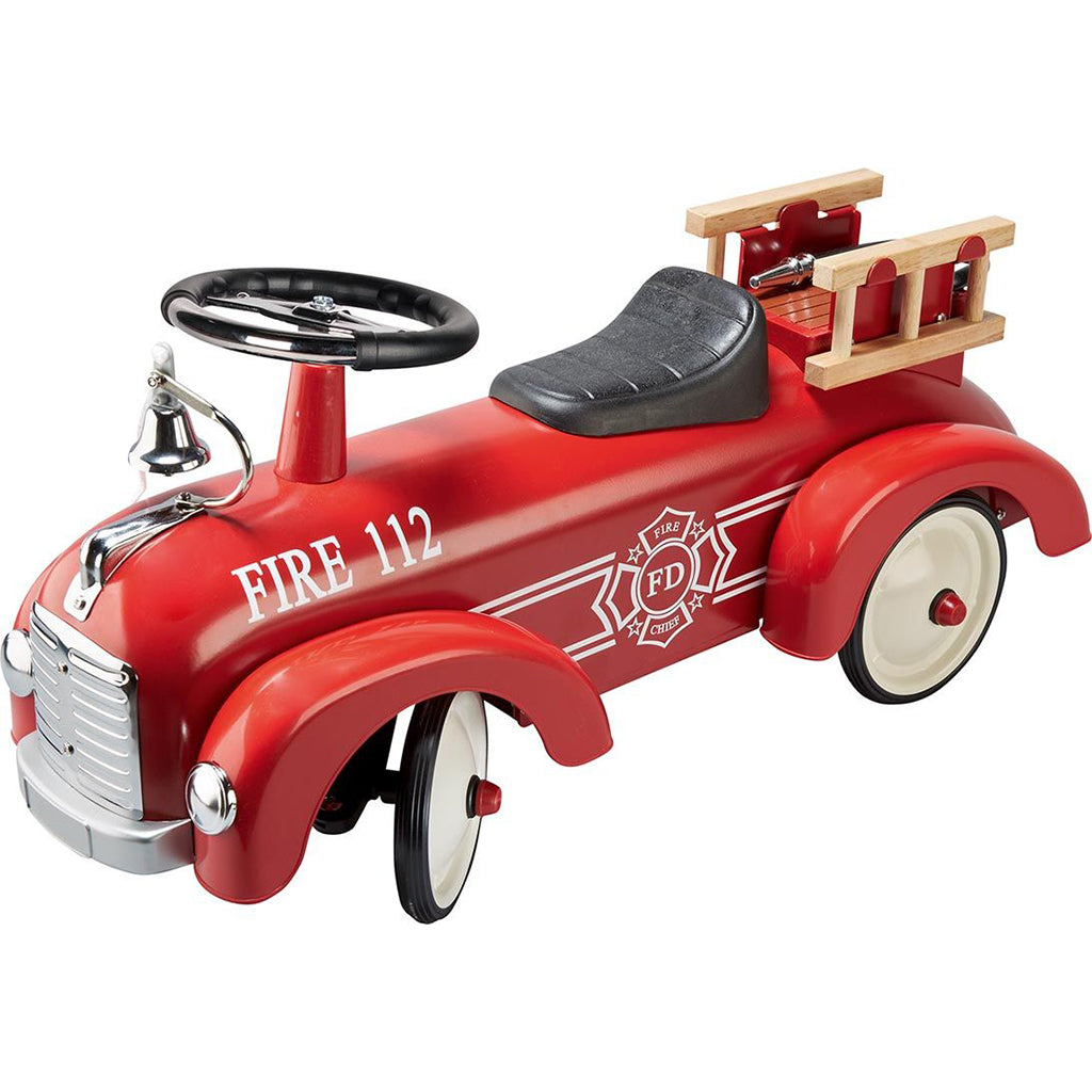 Goki Metal Ride-On Car, Fire Truck Edition