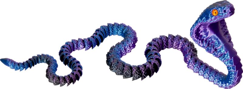 Spiegelburg, 3D Printed Crystal Cobra Snake, Assorted Colors